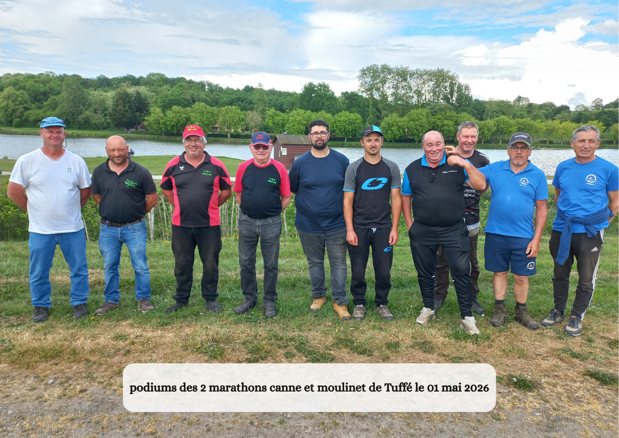 Concours au plan d’eau de Tuffé le 01 mai 2026<
